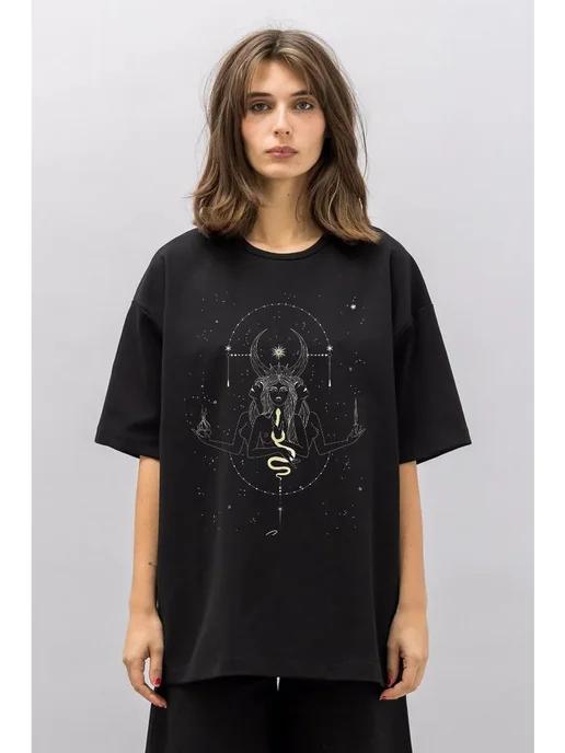 Oversized T-shirt with “Witch” print XL