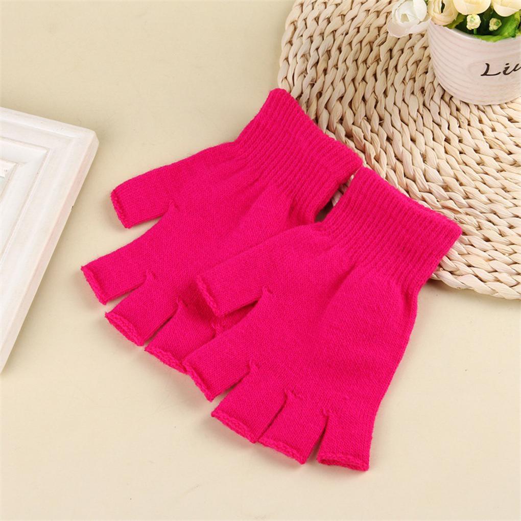 Winter Knit Mittens Adults Wrapping Cover Hands Warmer Mitten Clothes Accessory Outdoor Flexible Knitted Adults Half Gloves
