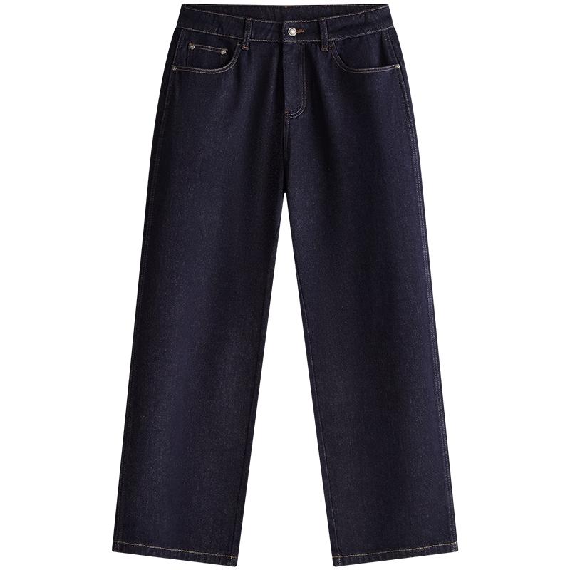 

NVG.YOUNG Мужские джинсы прямого кроя из смесового хлопка с начесом, выстиранные 34