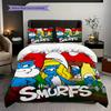Smurf Village Adventure Threepiece Set 1 Duvet Cover 2 Pillowcase Without Core Christmas Birthday Gift Soft And Comfortable Bedding Set