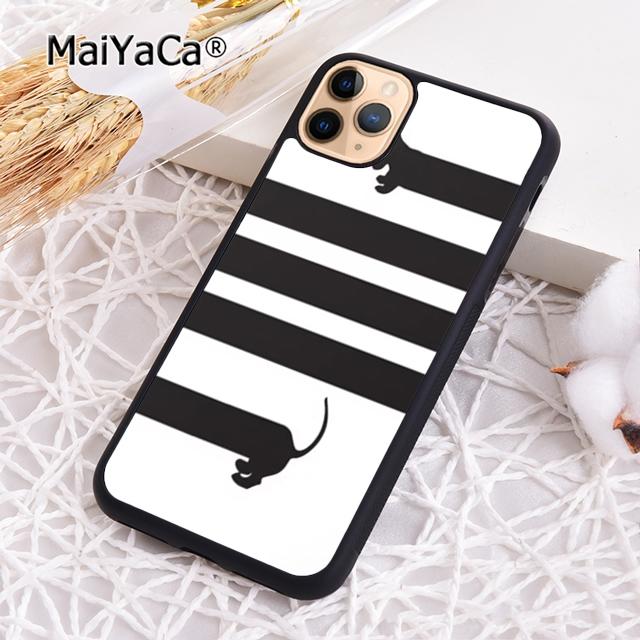 MaiYaCa Dachshund Sausage Dog Lover Heartbeat Phone Case For iPhone 17 Air 16 Pro Max 15 14 Plus 12 13 Cover Coque