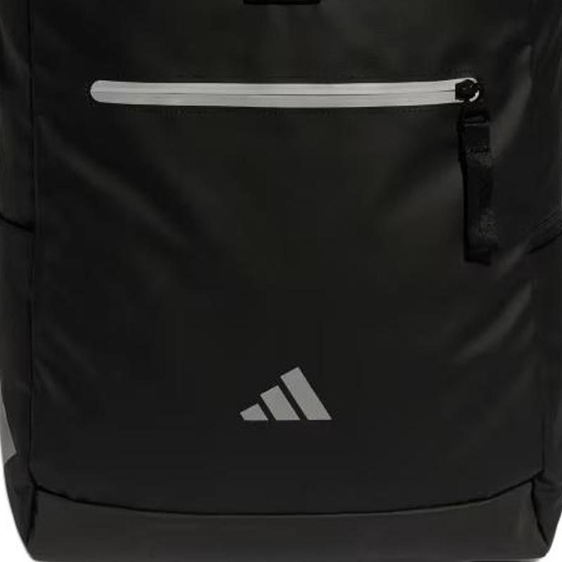 Adidas 24.75L Classic Brand Logo Polyurethane Backpack Unisex Backpack Black JD9565