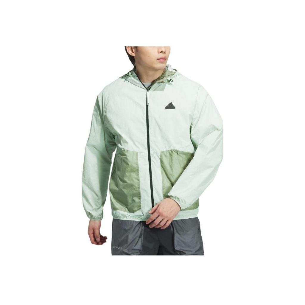 Adidas TH Lightweight Woven Jacket With Sun Protection UPF50+ And Water-Resistant Men Jackets Linen-Green JI8660