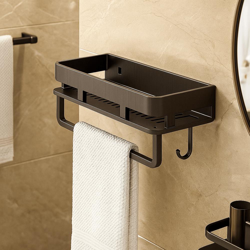 Wear-resistant Bathroom Shelves Moisture-proof Organizer Rack Durable Wall Shelf  Bathroom Storage