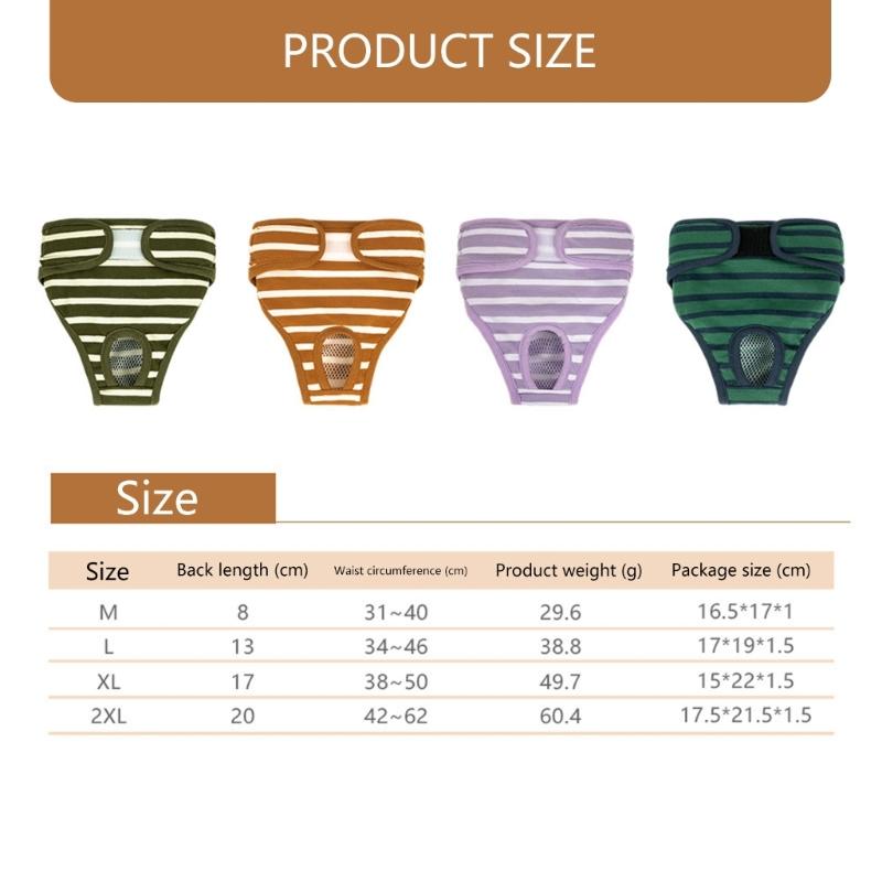 Soft Period Pants Pantie Soft Nappies Suspender for Girls Dog Reusable Doggies Period Diaper Incontinence