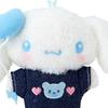 Držák maskota Sanrio (Džínová nášivka) Plyšová klíčenka Cinnamoroll 182591