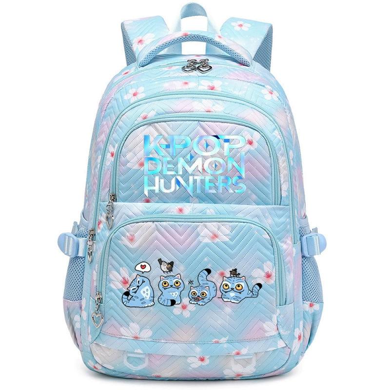 Kpop Łowcy Demonów Plecak Kreskówkowy Rumi Mira Zoey HUNTR/X Saja Chłopcy Nadruk Tornister Uczniowski Duża Pojemność dla Dziewczyn