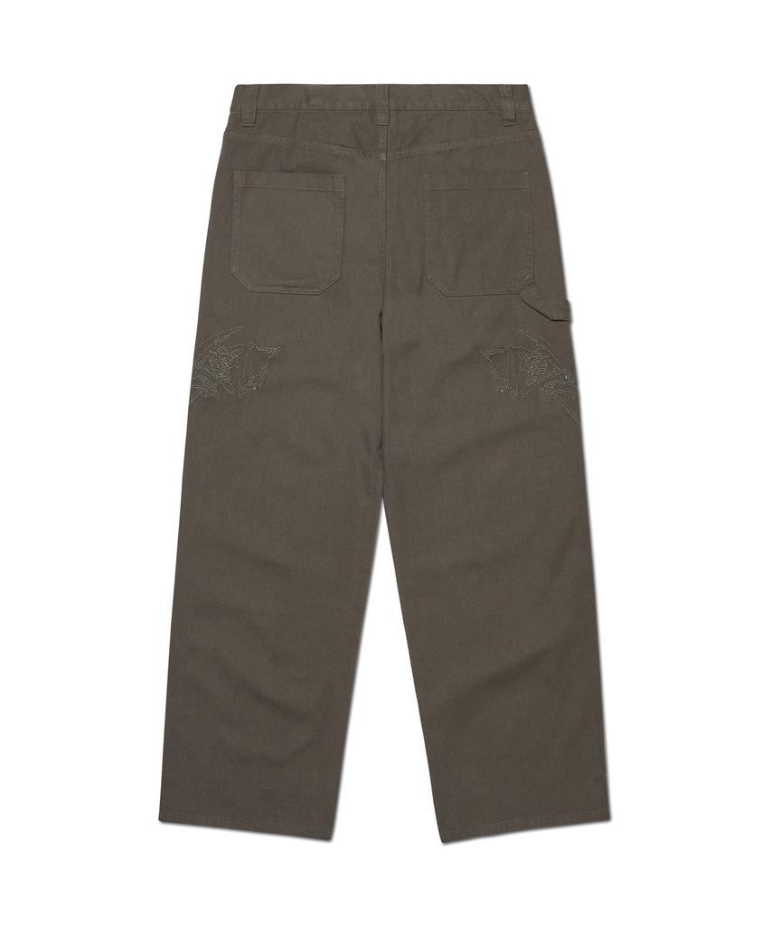 Nomaenyueol Side Graphic Pants - Charcoal