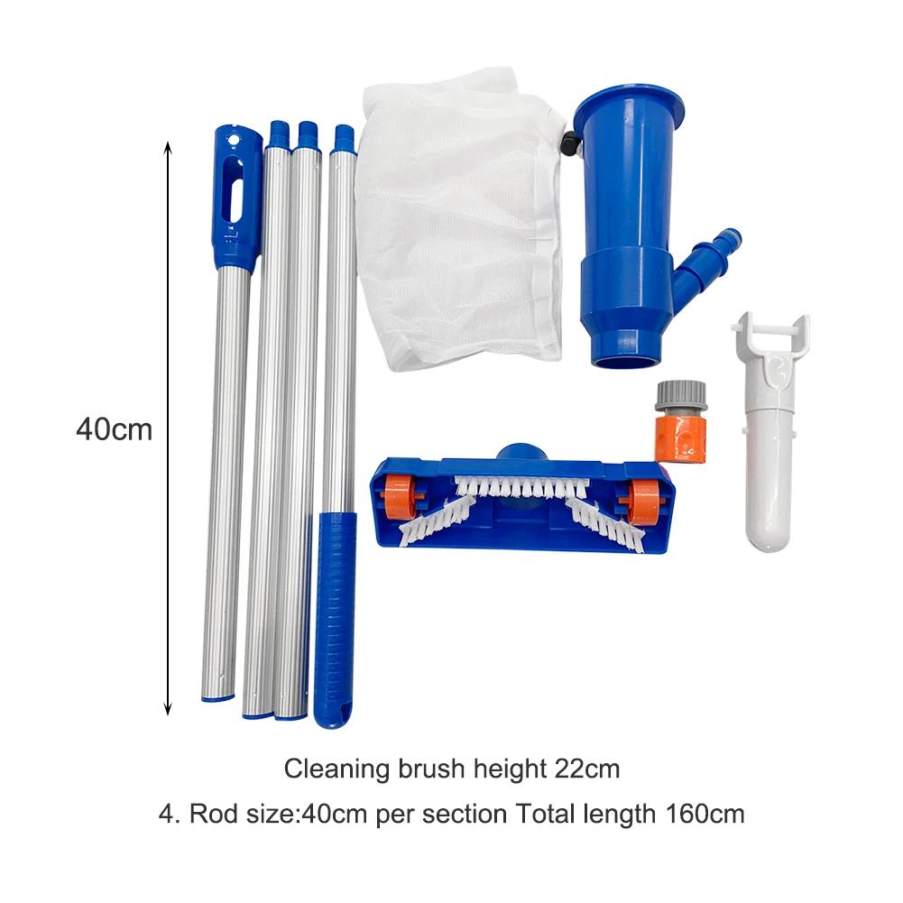 Outdoor Pool Vacuum Cleaning Kit Clean Pool Bottoms Net Pool Filter Swimming Pool Vacuum Cleaner Set Cleaning Skimmer Pool Tool