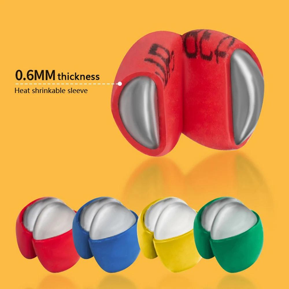 50Pcs Fishing Weight Sinkers with Rubber NOT HURT Line Split Shot Sinkers Quick Claw Sinkers Worm Easy Removal with Box Colorful