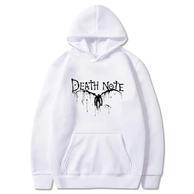 New Death Note Hoodies Anime Unisexga Print Streetwear Unisex Women Fashion Oversized Sweatshirts Hoodie Harajuku Pullovers Tracksuits Unisex