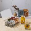 Tea Bag Storage Box Divided Tea Bag Organizer Clear Storage Box With Lid Drawer Storage Holder Desktop Storage Container