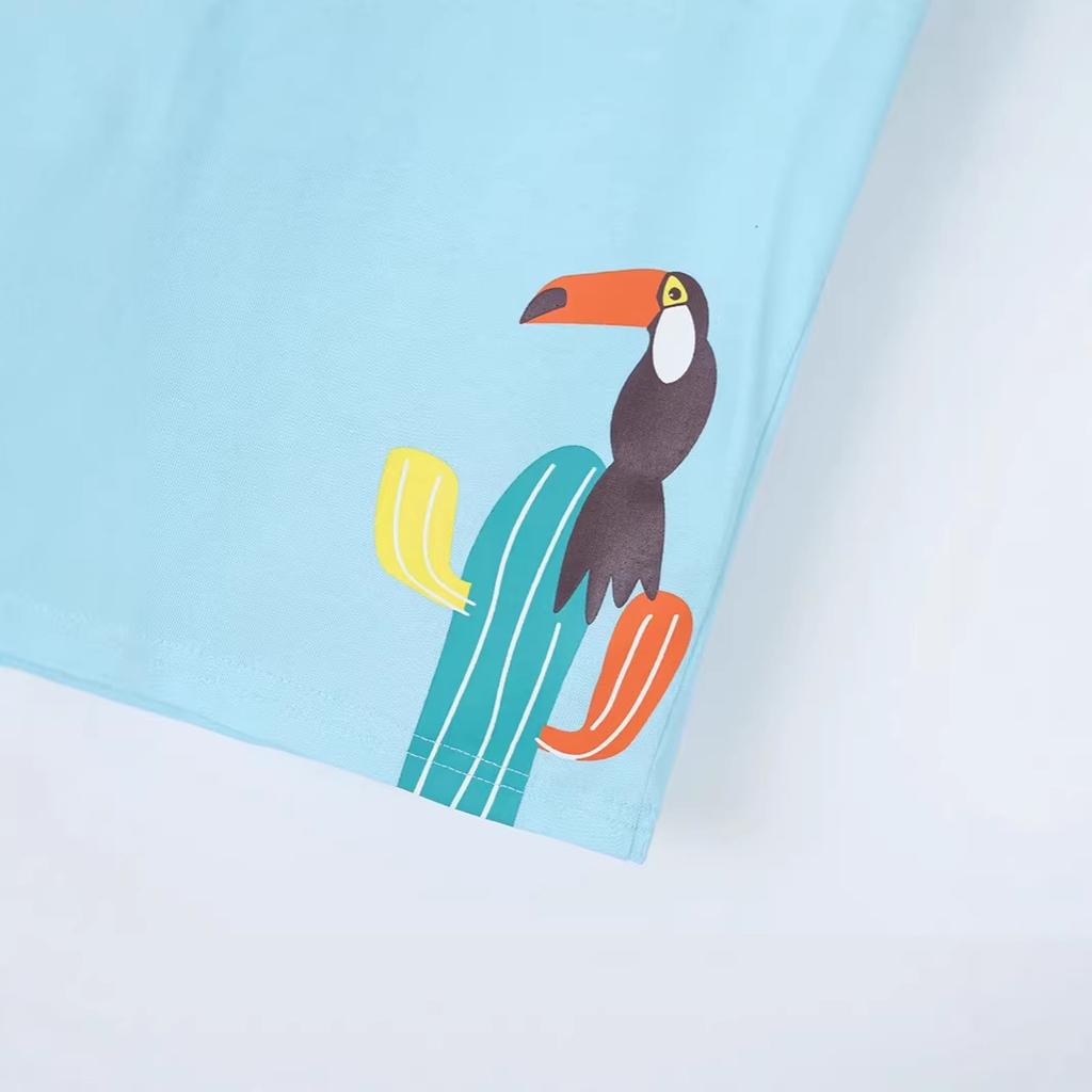 New Summer Collection: Boys’ T-shirts, Cartoon-print Children’s Sweatshirts, and Cotton Crew-neck Tops for Younger Children