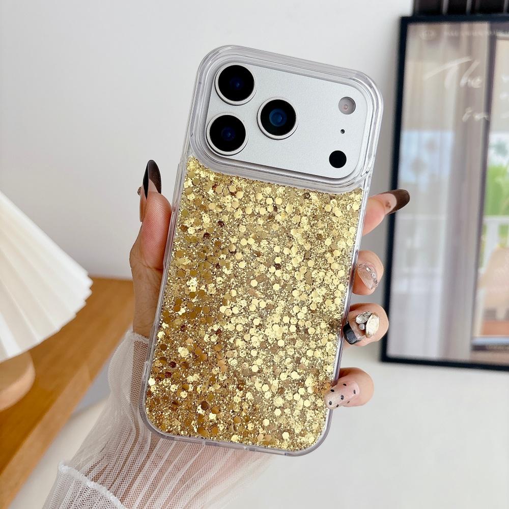 Coque de téléphone Bling à paillettes transparentes, sable mouvant et paillettes pour iPhone 17 Air 16 15 14 13 12 11 Plus Pro Max, style fille à la mode