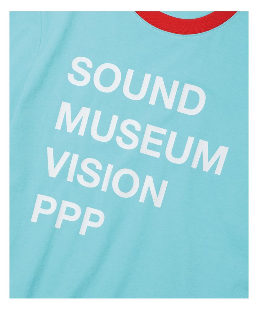 Pideupaipeo Sound Typo Ringer T-Shirt Blue