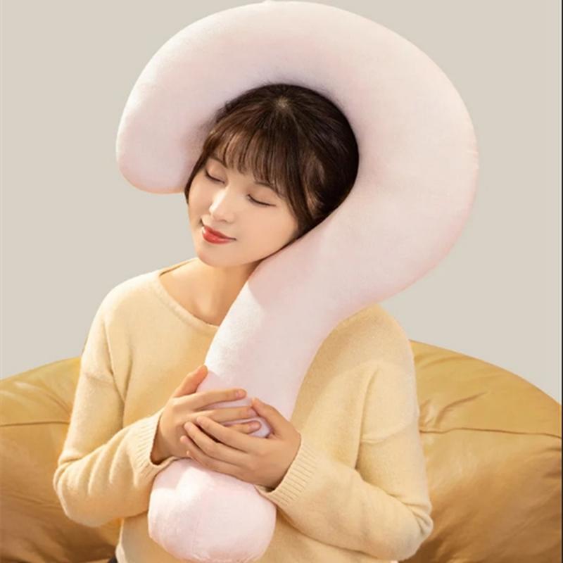 Question Mark Pillow U-shaped Pillow Question Mark Pillow Plush Toy Question Mark Headrest Birthday Gift