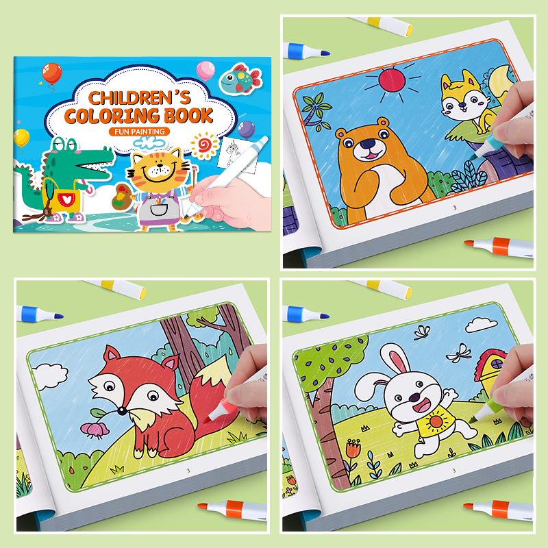 Раскраска для детей 2-6 лет: Рисование и обучение цветными карандашами