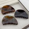 Französische Vintage 7,7 cm Halbkreisbogen Haarspange Schlichte Zarte Acetat Haarklammer Haaraccessoires für Frau Mädchen