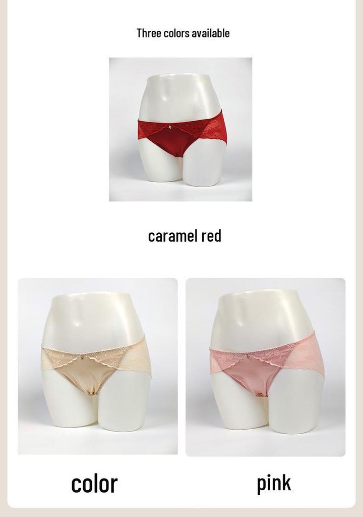 French Lace Low-Waist Thong: Breathable, Sexy Cotton Summer Panties