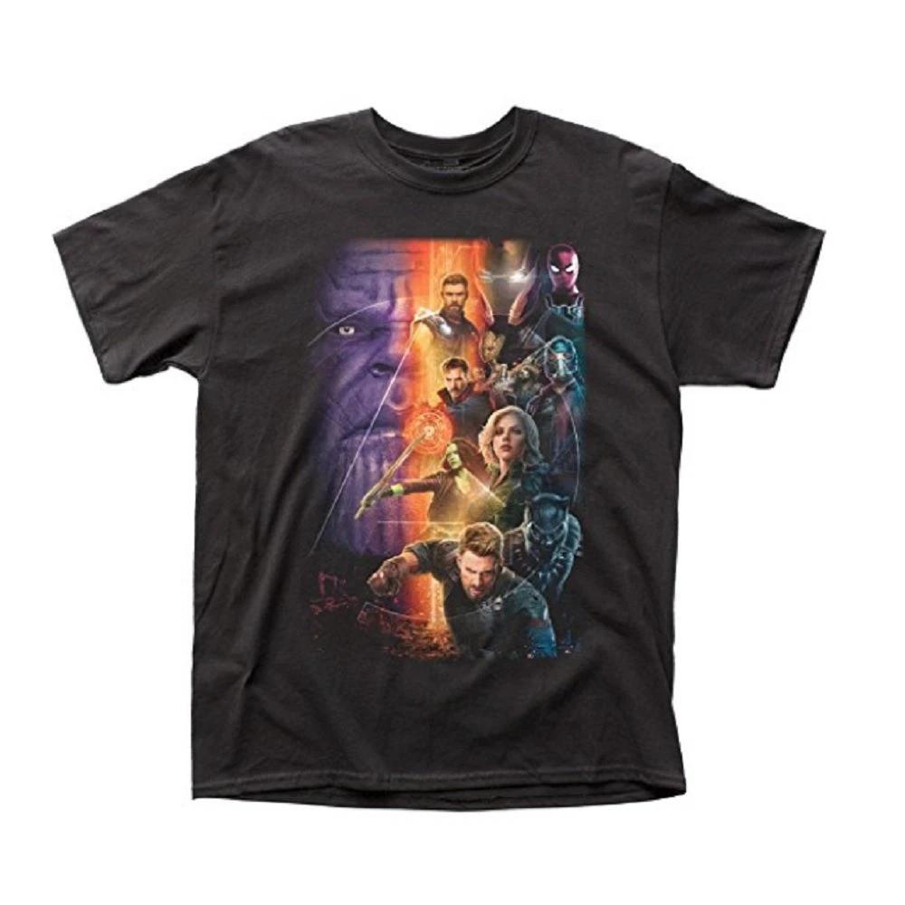 Avengers Infinity War Movie Poster Marvel Adult T-Shirt XXL