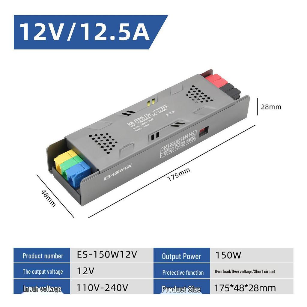 Indoor Linear LED Lights Dial Dimming Transformer 24V 60W-400W Power Supply