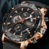 Relogio Masculino LIGE Luxury Quartz Men's Watch Chronograph Luminous Calendar Silicone Strap Fashion Business Mens Wristwatch