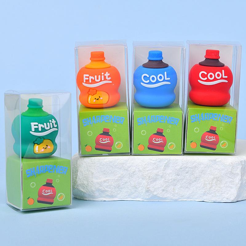 Mini Effort-Saving Cola Drink Pencil Sharpener for Kids