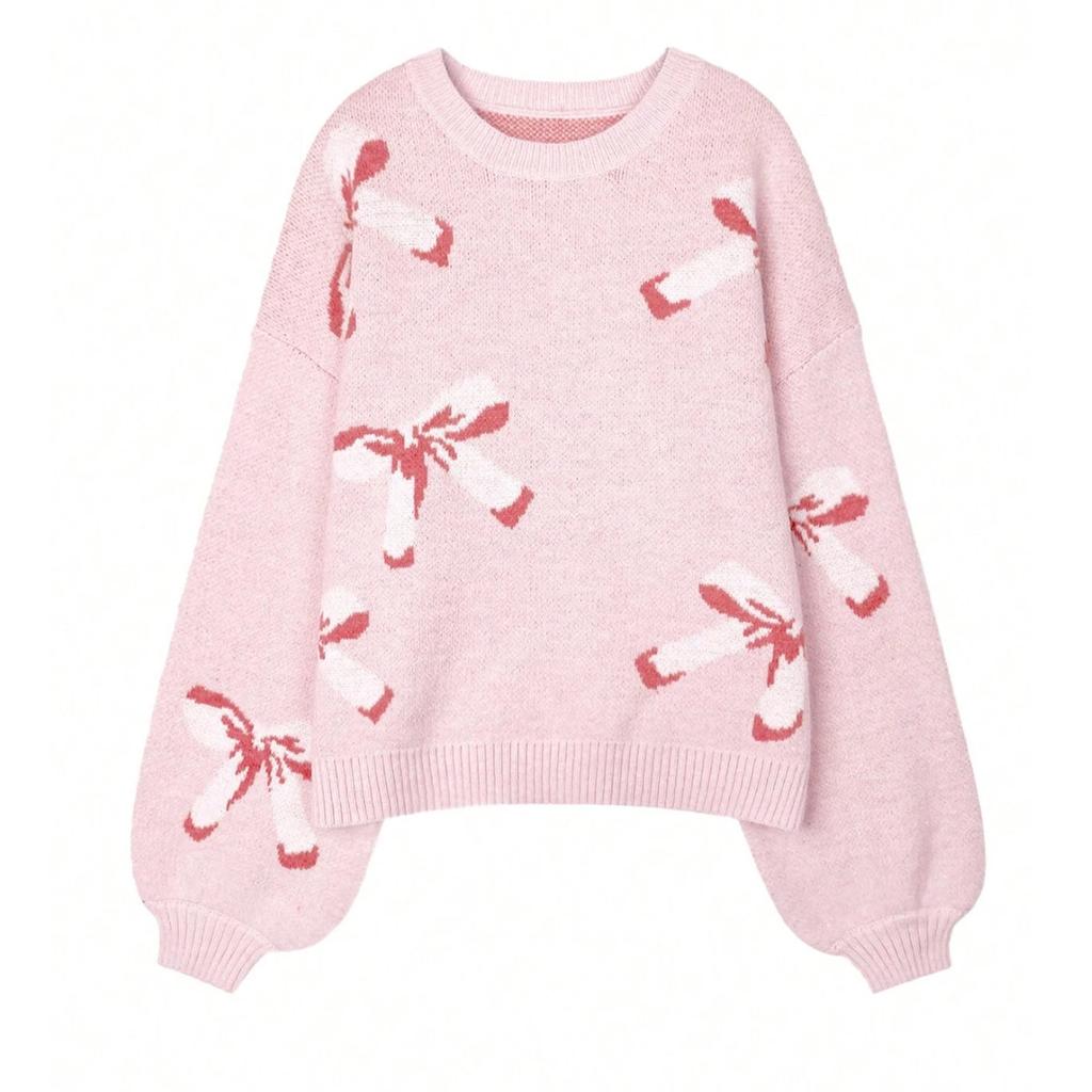 Women's Casual Solid Color Crew-neck Loose Long-sleeved T-shirt Top