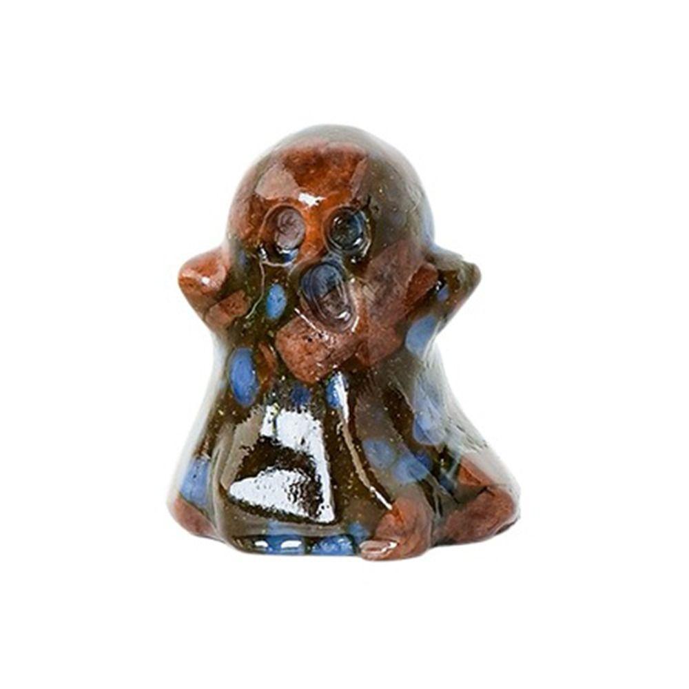 Creative Crystal Ghost Figurine Ghost Shaped Natural Crystal Ghost  Desk Decoration