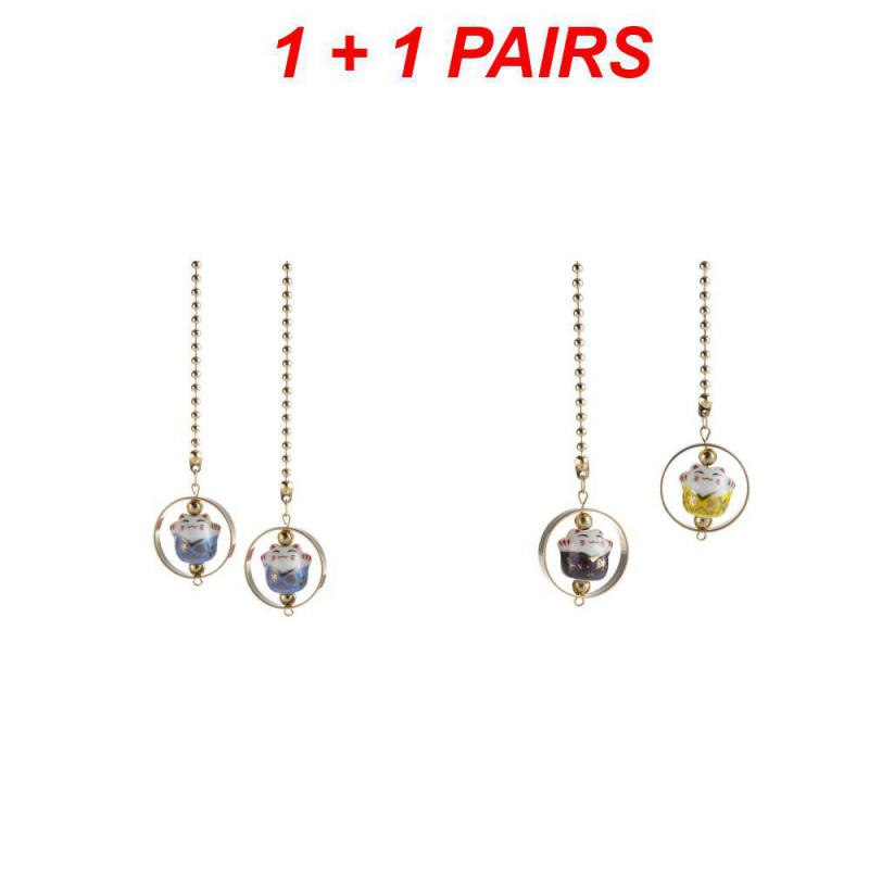 

2/3/4PAIRS Car Pendant Ceramic Craft Precision Plating Process Alloy 1 Pair Automotive Interior Products