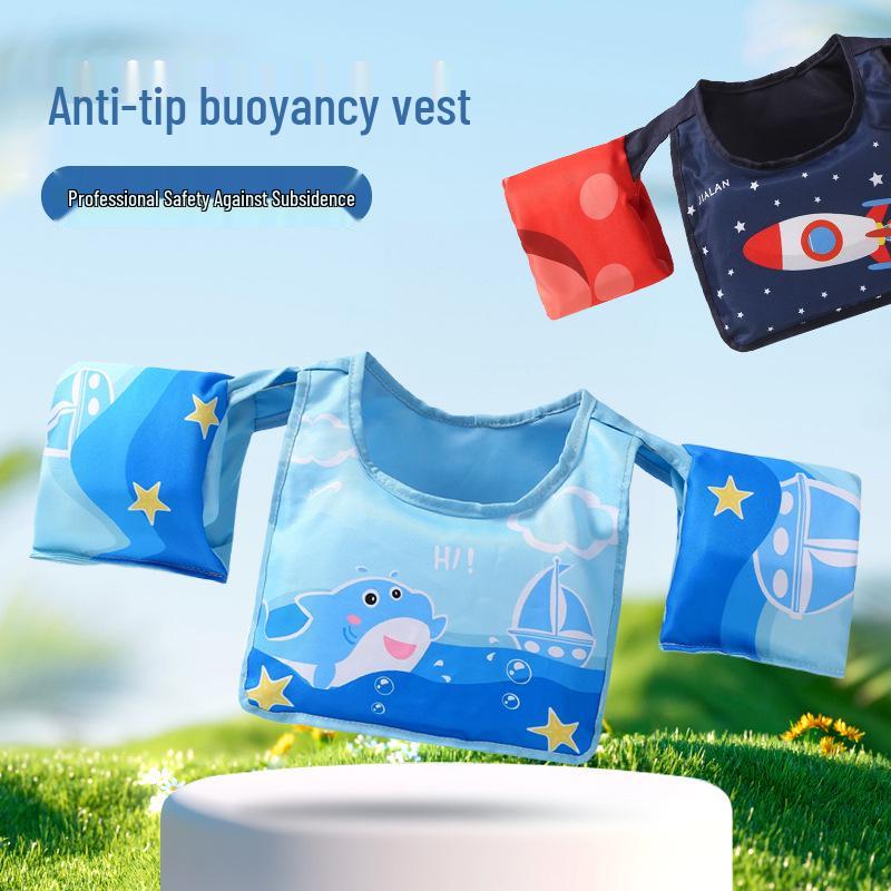 Cartoon Kids' Swimsuit & Water Play Gear: Armbands, Floats, Swim Rings, Life Jackets, Water Sleeves, Buoyancy Vests.