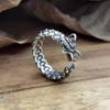 Adjustable Centipede Ring Stainless Steel Punk Jewelry for Women Men Comfort Fit Daily Wear Gift Idea