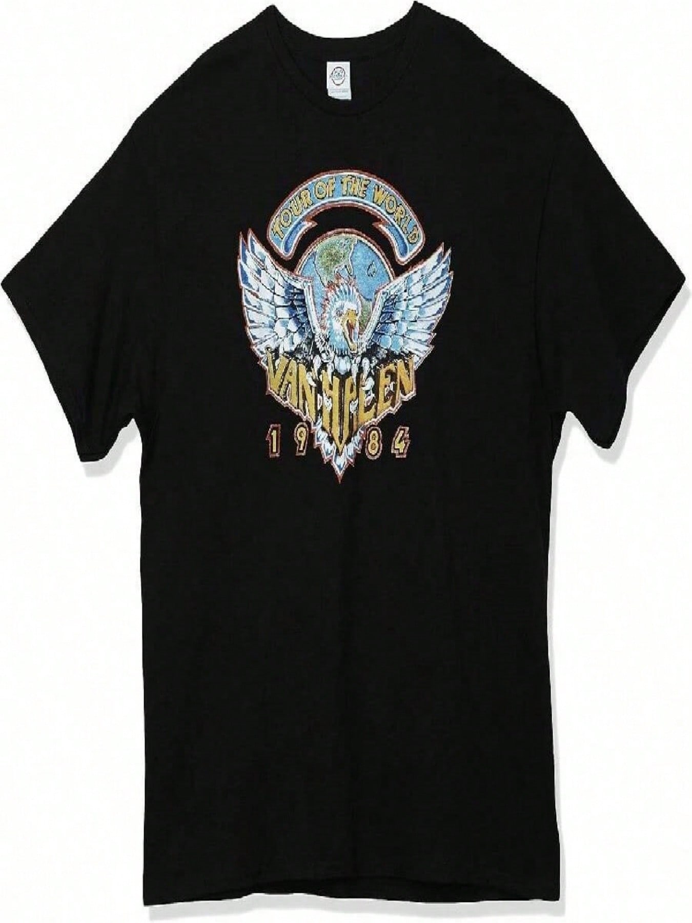 FEA unisex s Van Halens 1984 Tour Of The World unisex s T-Shirt S разноцветный