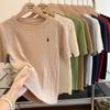 Women's Short Sleeve Cable Knit Cardigan - Soft, Skin-Friendly, Breathable Cotton for Spring/Summer