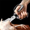 Ergonomic Handle Barbecue Shears Heavy-duty Kitchen Scissor Durable Bottle Opener  Fish