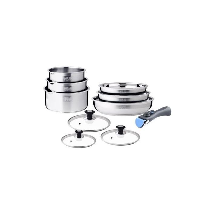 

Batterie De Cuisine Inox 10 Pcs Arthur Martin AM8411