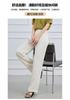 Narrow Wide Leg Pants Summer Solid Color Commuting Minimally Thin Women's Casual Pants