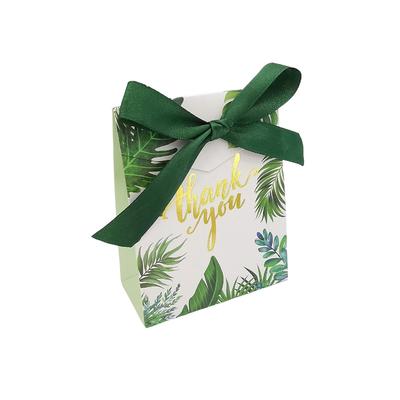 50 Pieces/Set Wedding Favors Candy Box with Ribbon Fashion Style Party Gift Boxes Pie Storage Birthday Ceremony