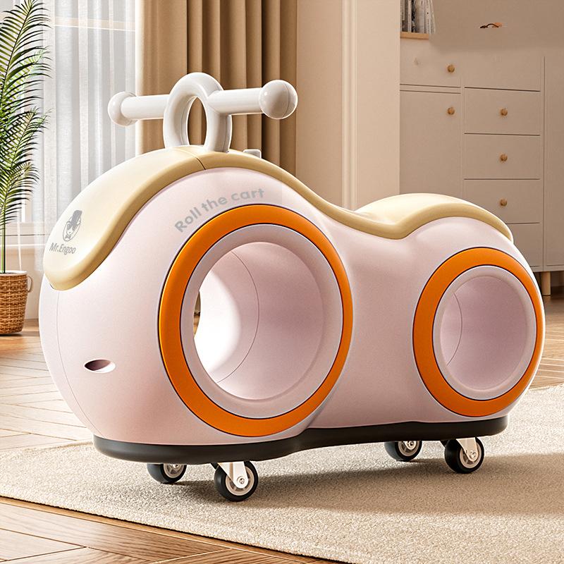New Children's Peanut Bike Sliding Style 1-3 Year Old Baby Bicycle Stepless Roller Bike Children's Bike Sliding Bicycle Toys