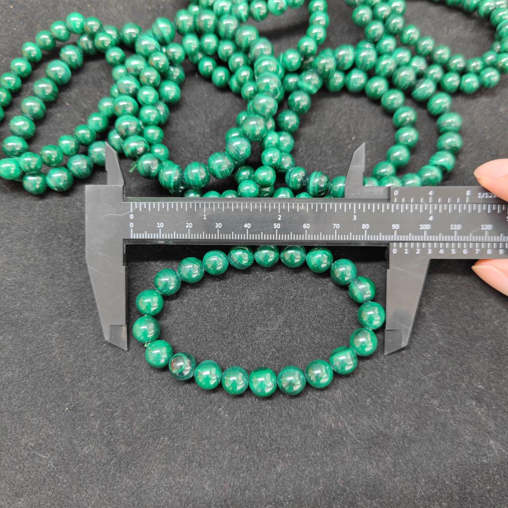 8 Mm High Quality New Fashion Green Malachite Natural Gemstone Beaded Bracelets Jewelry
