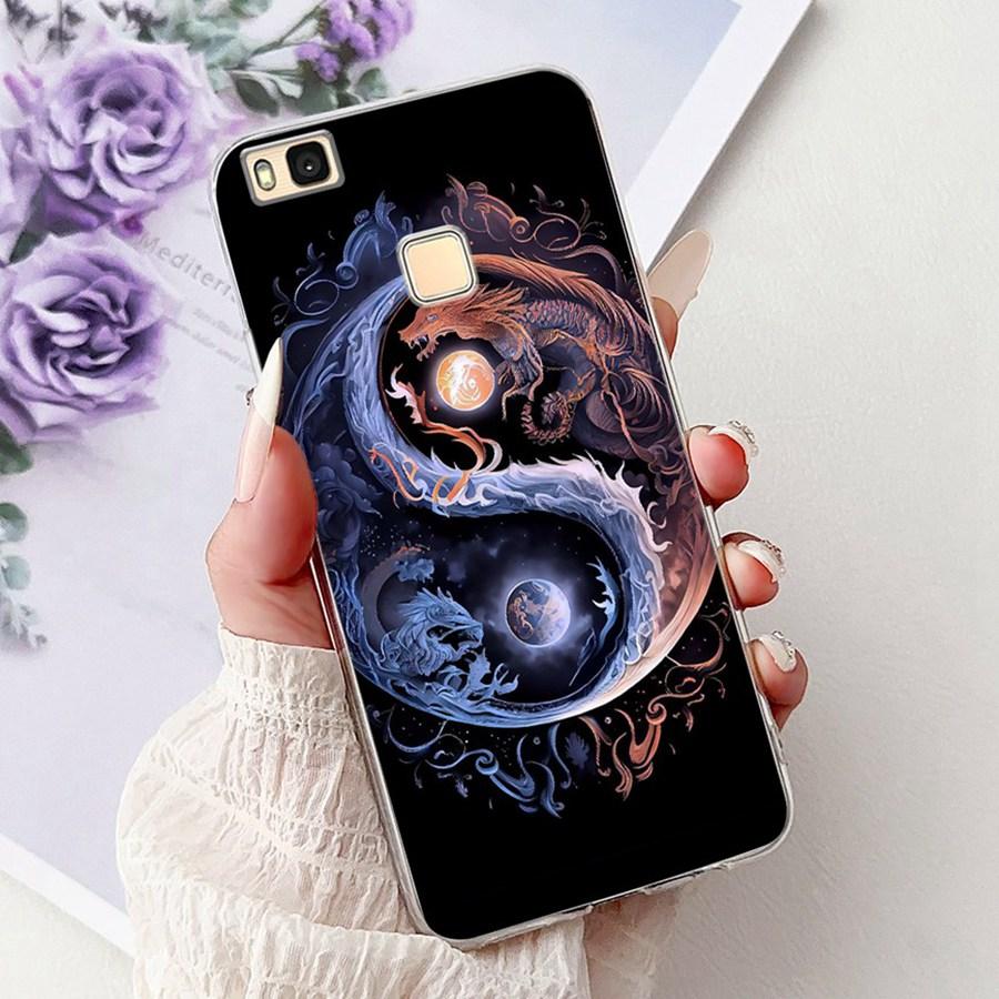 For Huawei P9 Lite Case VNS-L21 VNS-L31 Luxury flower Painted Proective Cover Soft Silicone Phone Case For HuaweiP9Lite Funda
