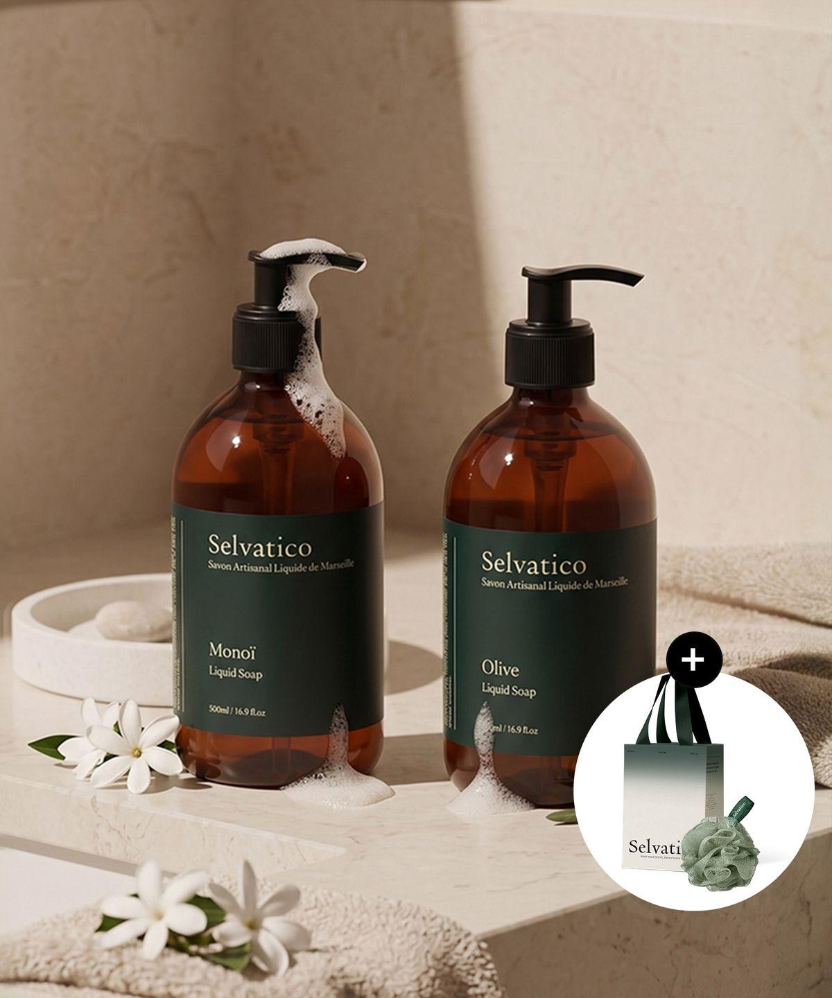 Marseille Liquid Soap 500ml + 500ml Olive Liquid Soap 500ml