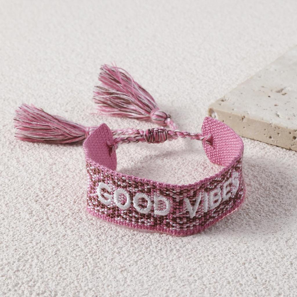 Handmade Tassel Embroidery Wristband: Fashionable Gift for Friends