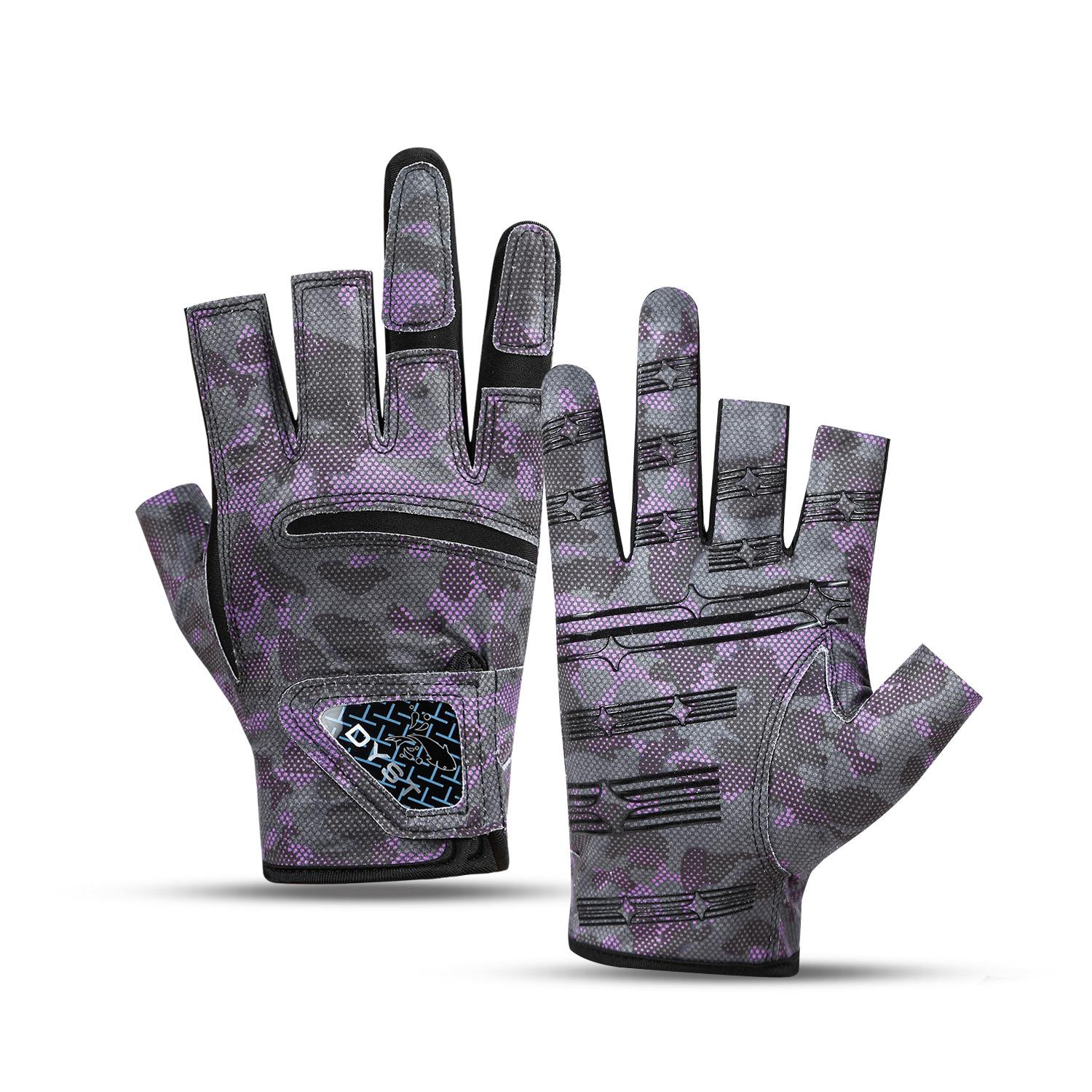 La Xueli Summer Fishing Gloves, Three-Fingerless, Anti-thorn, Waterproof, Anti-slip, Wear-resistant, Sun Protection.