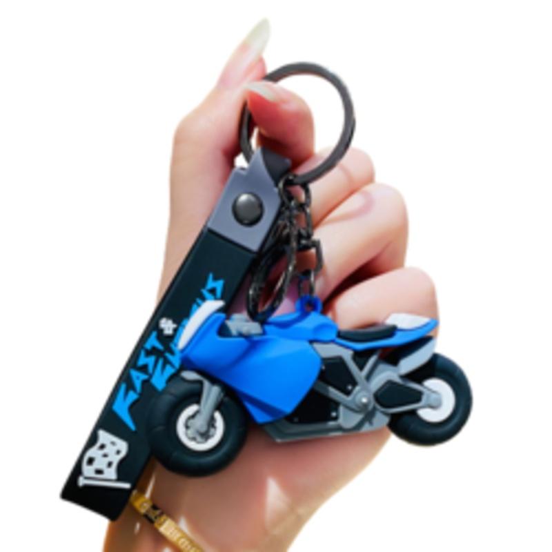Manmiao Kreativer Cartoon Cooler Motorrad Schlüsselanhänger Für Männer Autozubehör Rucksack Ornament Großhandel