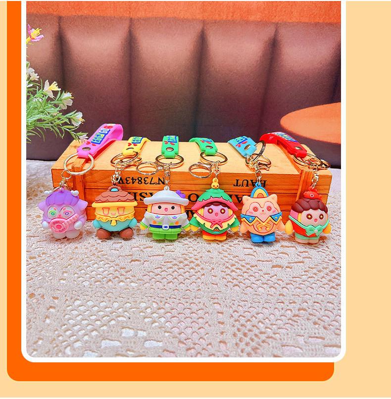 Eggy Theme Party Game Characters Toy Key Chain Bag Car Pendant Decoration Table