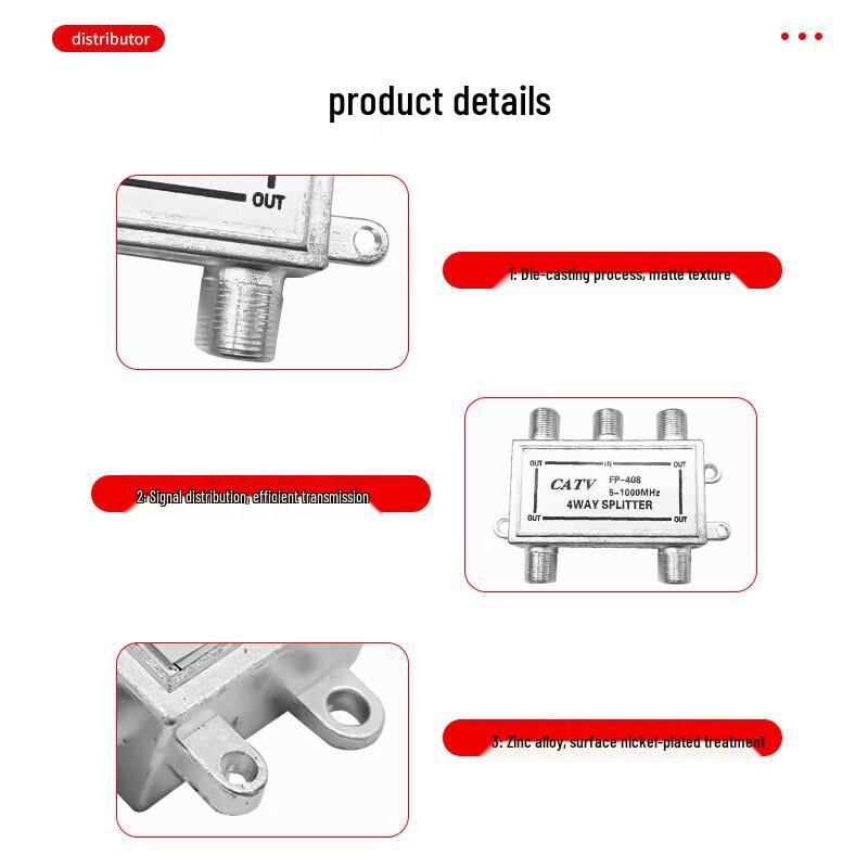 ZONWAN Cable TV Connection Accessories