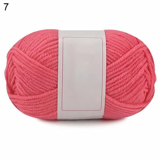 1 Roll DIY Skin-frendly Knitting Cotton Yarn Fiber Decorative Handmade Crochet Thread Clothing Accessories