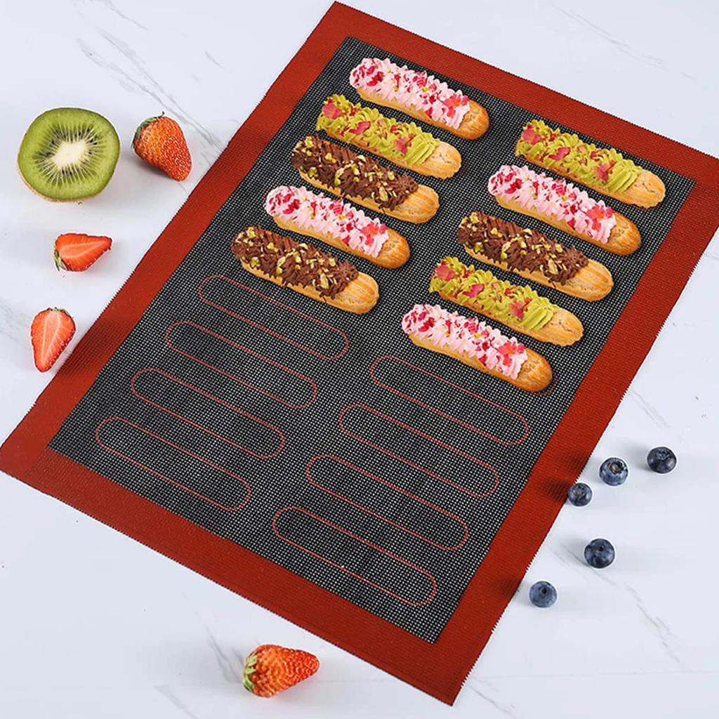 Silicone Baking Mat Non-Stick Silicone Kneading Pads Reuseable Oven Liner For Pastry Cookie Bread Biscuits