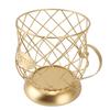 Coffee Pod Holder Innovative Modern Large Capacity Electroplating Metal Coffee Capsule Basket for